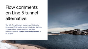 Comments on Army Corps’ Line 5 Supplemental DEIS considering Horizontal Directional Drilling